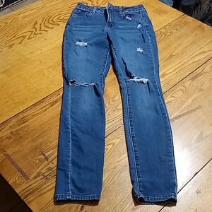 RSQ JEANS Womens 3 BLUE Manhattan High Rise Denim Preowned Casual Distressed